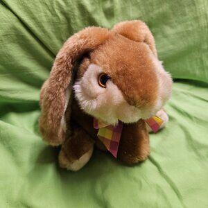 Dan Dee Collector's Brown Cream Easter Bunny Rabbit Lop Ears Stuffed Plush